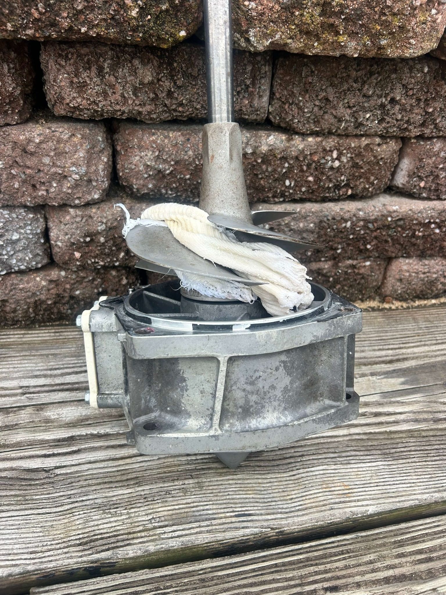 Rope ingestion damage repair — insurance claim job Long Island