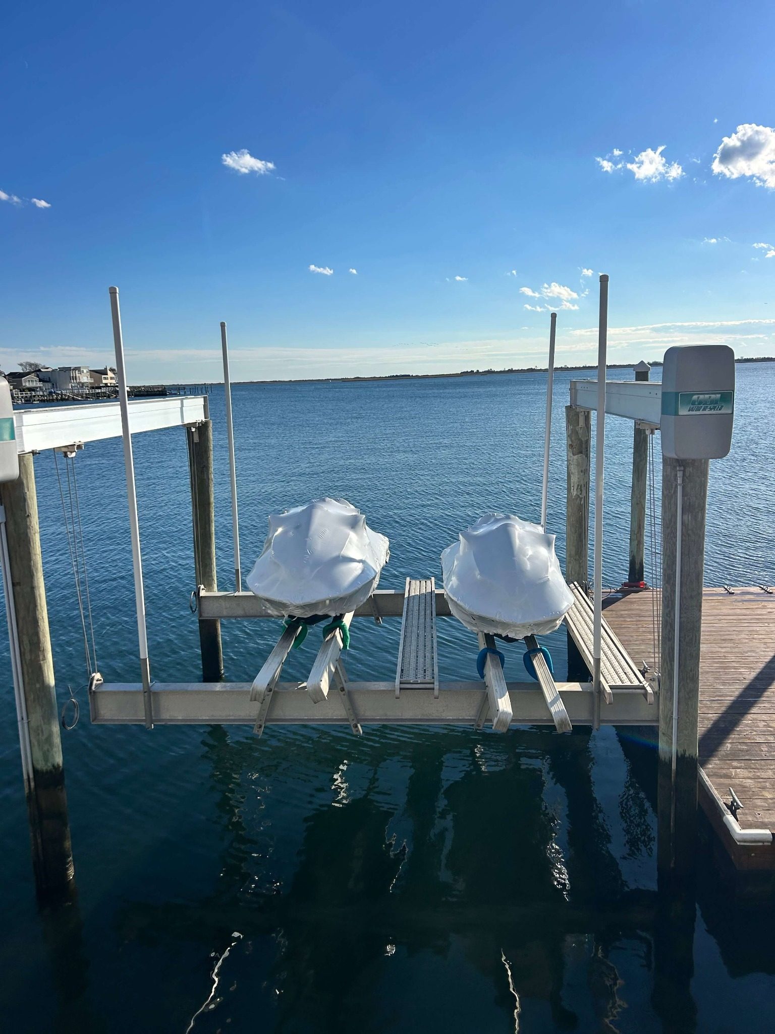 Two jet skis shrink wrapped — Long Island